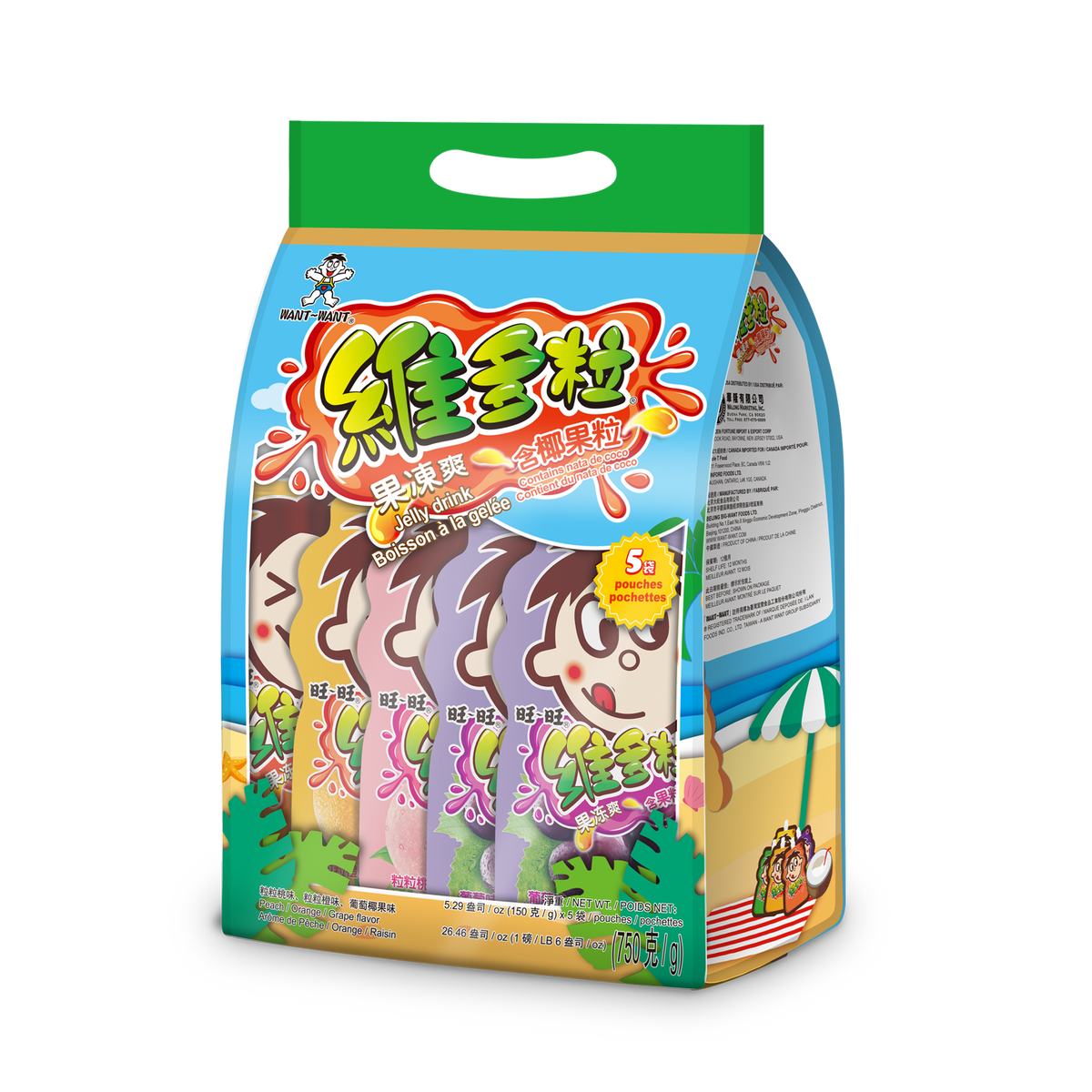 Want Want Jelly Drink - Variety Pack (150g, 3 flavor ea.) – Want