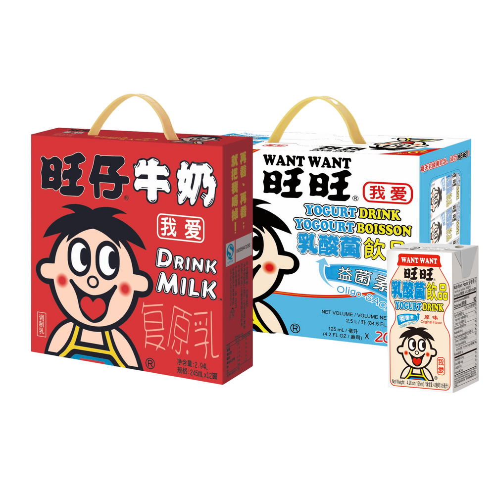Want Want Milk + Yogurt Drink Mix Pack
