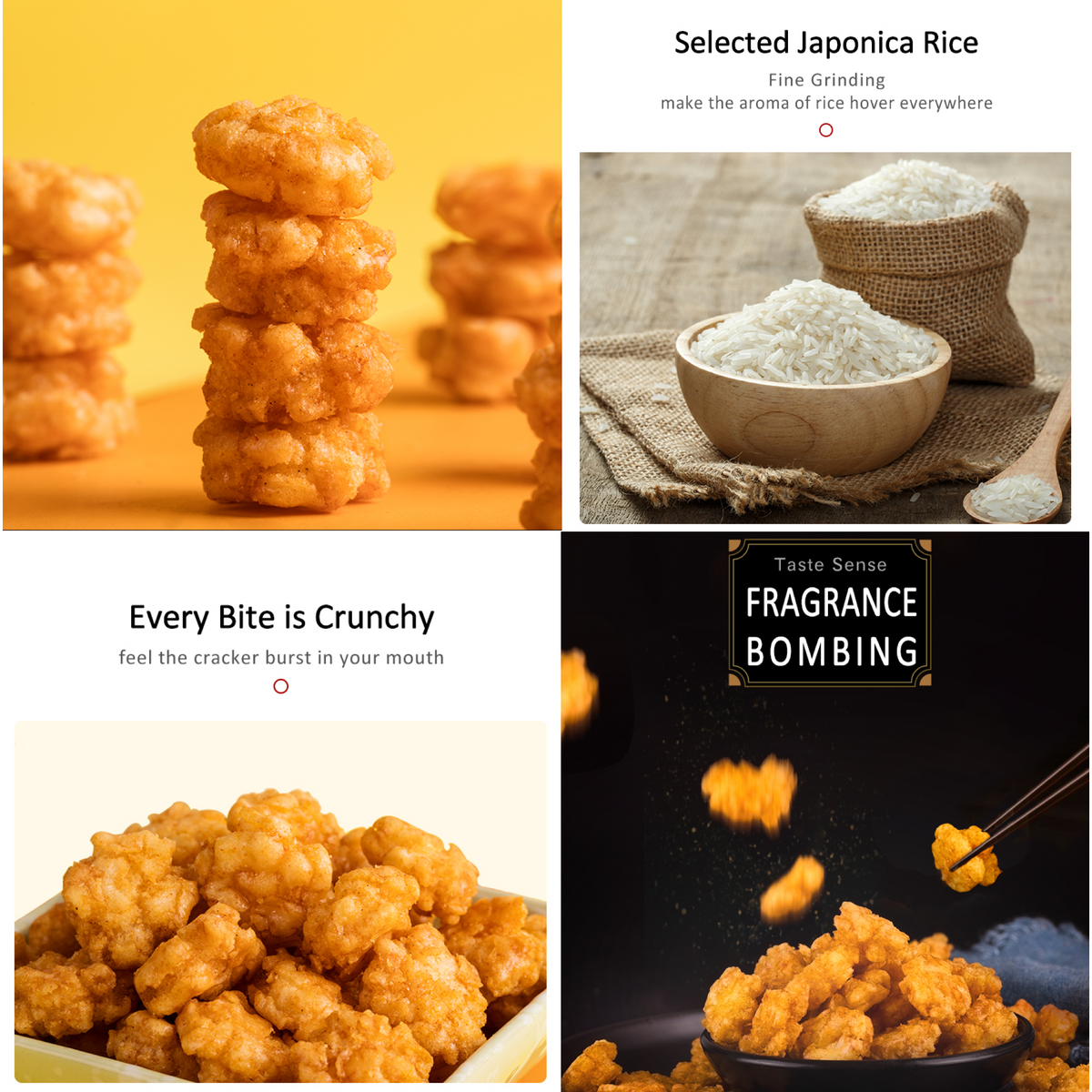 Want Want Golden Rice Cracker Bites, Original Flavor (160g) – Want